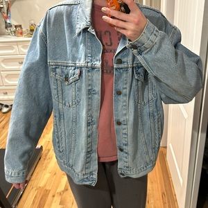 Levi light washed oversized jean jacket